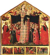 MADONNA DELLA MISERICORDIA , PARRI DI SPINELLO , 1435  (Museo d'arte medievale e moderna , Arezzo) .